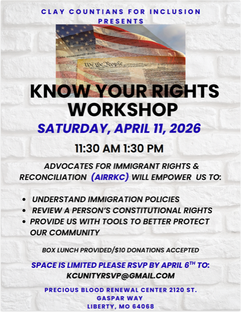 Know Your Rights Workshop – Liberty, MO